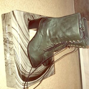 JEFFREY CAMPBELL GREEN WORN once SZ8